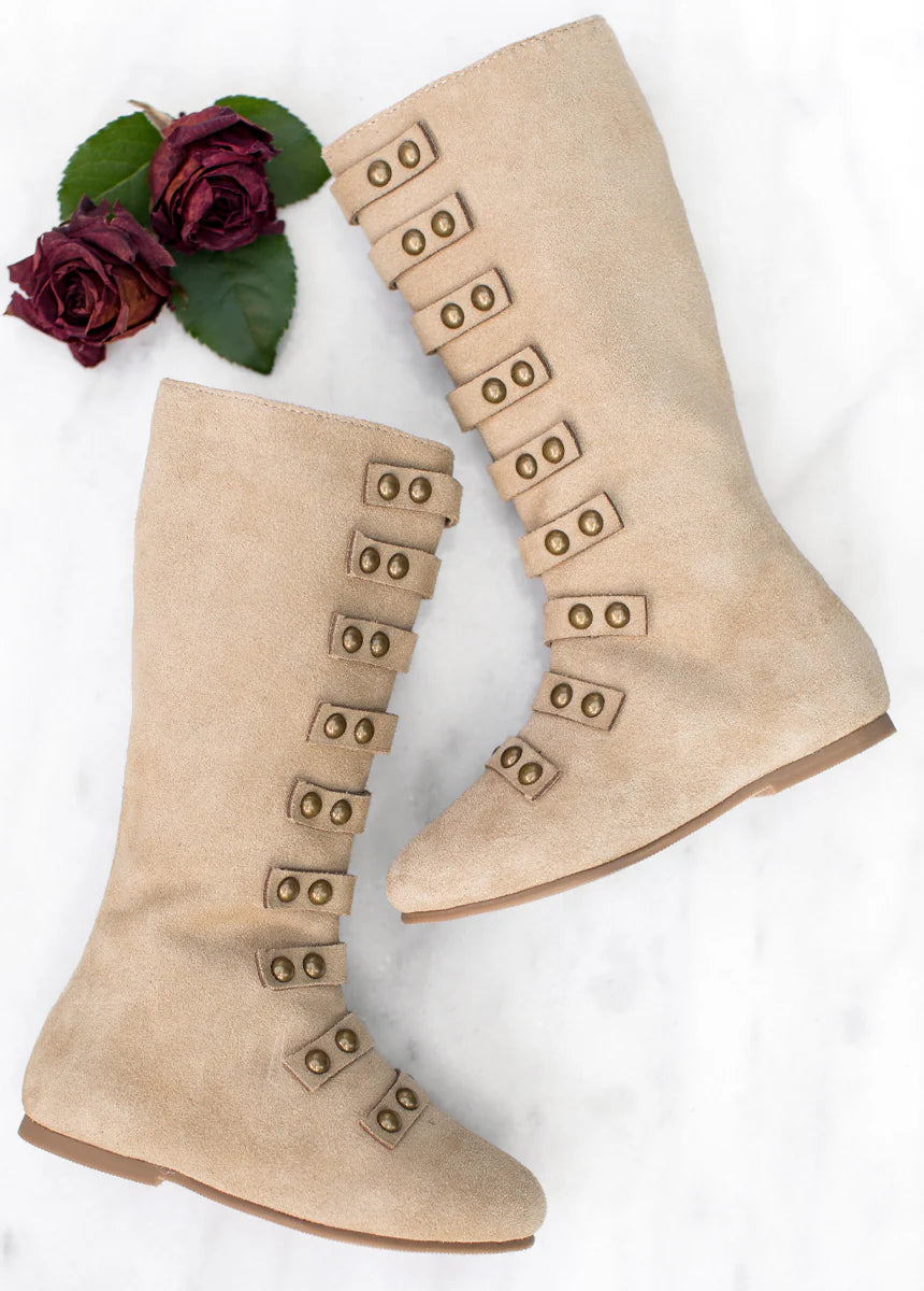 Tan Suede Freya Boots