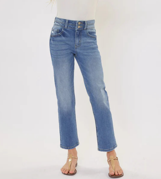 Dream High Rise Straight Leg Jeans