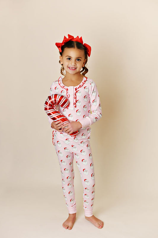 Pink Santa PJ Set