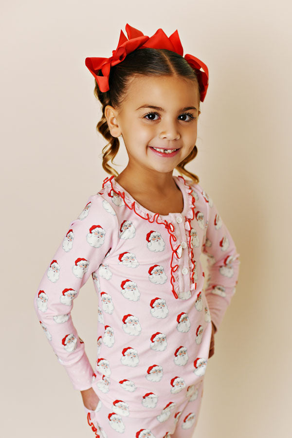 Pink Santa PJ Set