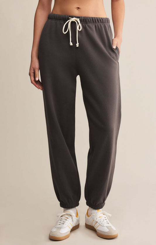 Stadium Cotton Jogger In Washed Black