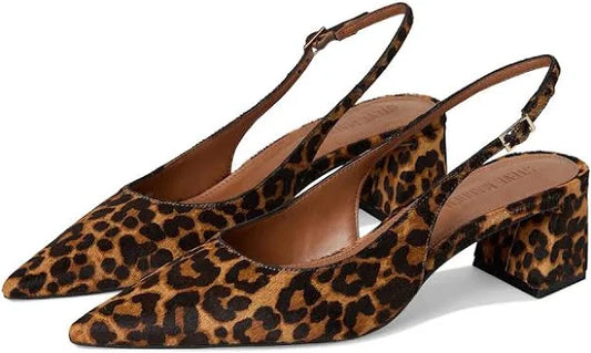 Robyn  Sling Back Heel - Leopard