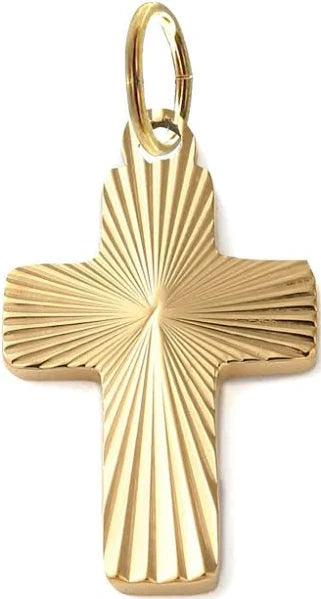 Textured Cross Charm