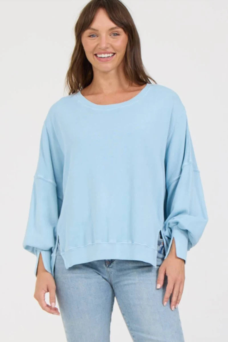 Trenton Sweater - Milky Blue