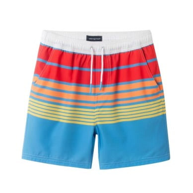 Multi Stripe Swim Trunk