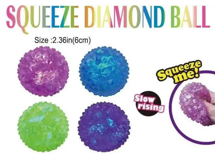 Diamond Shiny Ball Squishy - Assorted