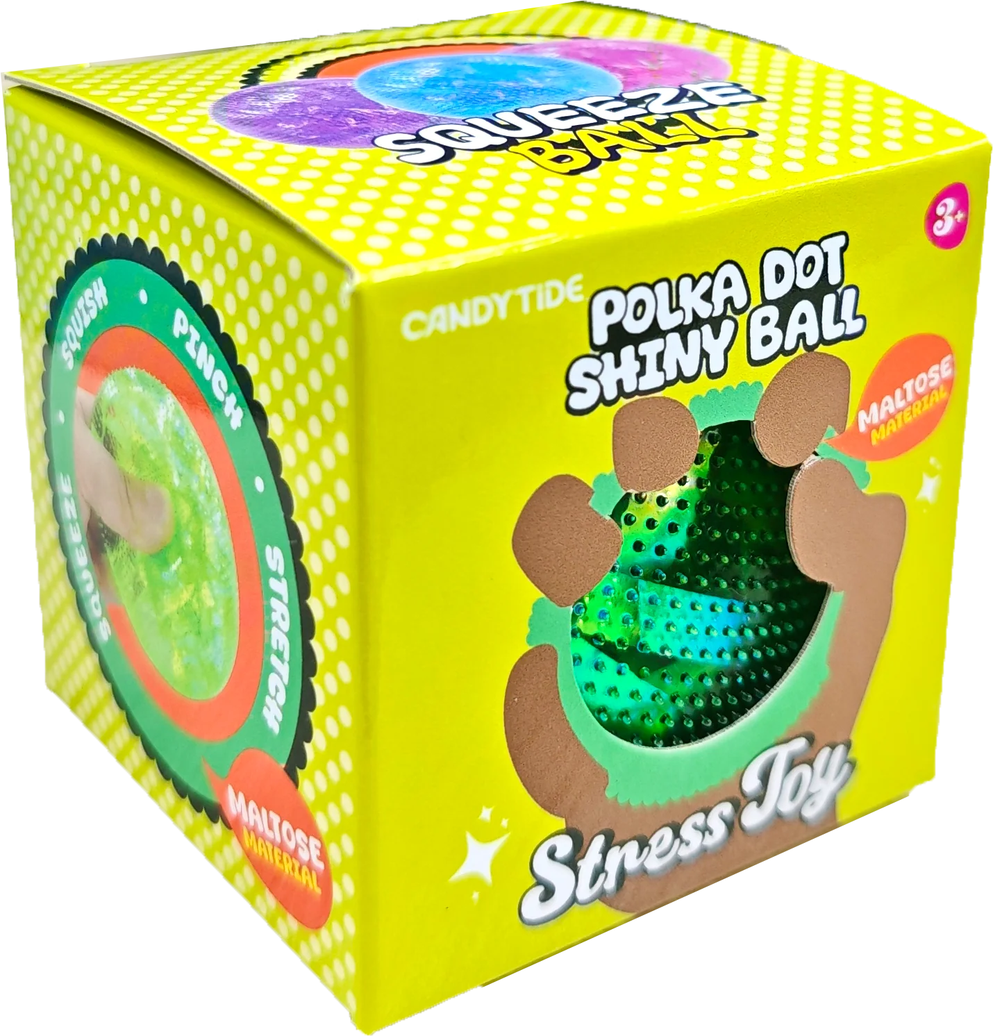 Maltose Polka Dot Shiny Ball Squishy - Assorted