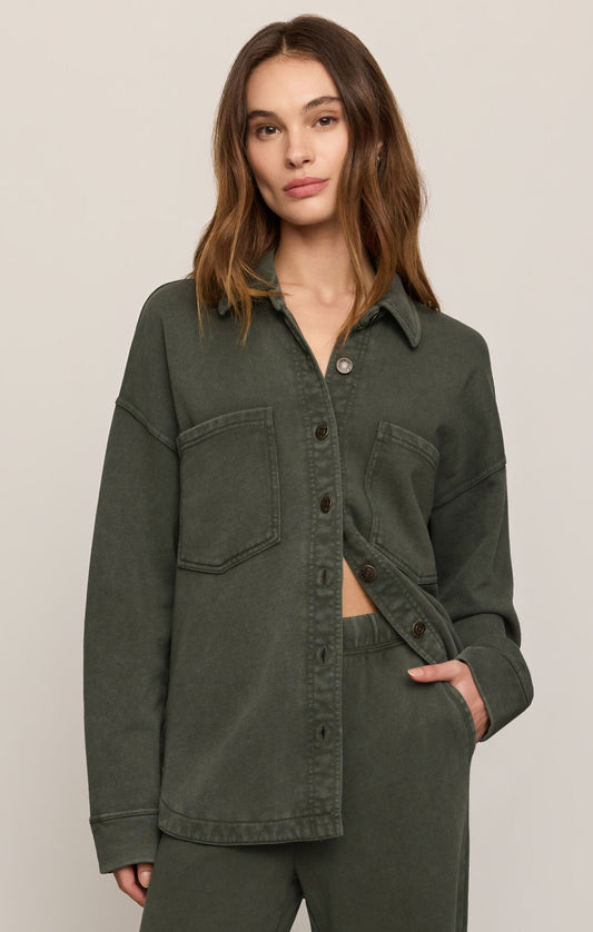 All Day Knit Jacket - Olive