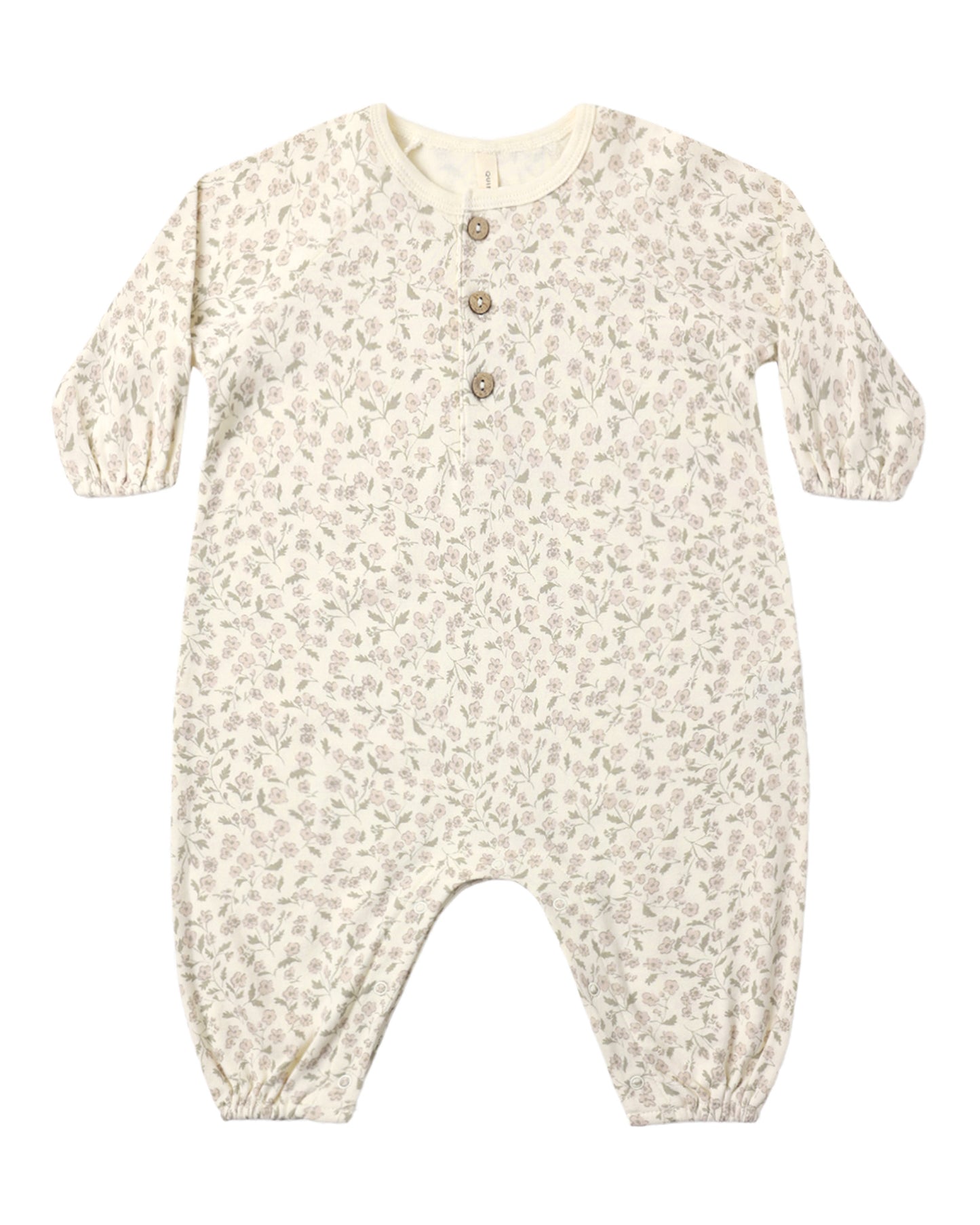 Floret Henley Bubble Jumpsuit