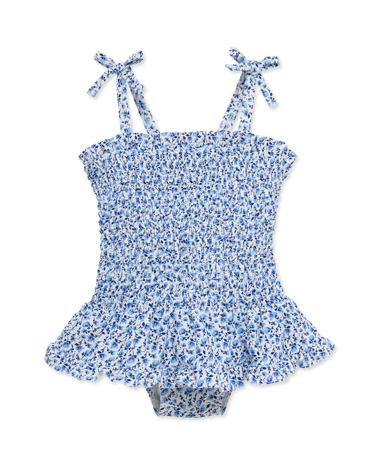 Blue Floral Swimsuit