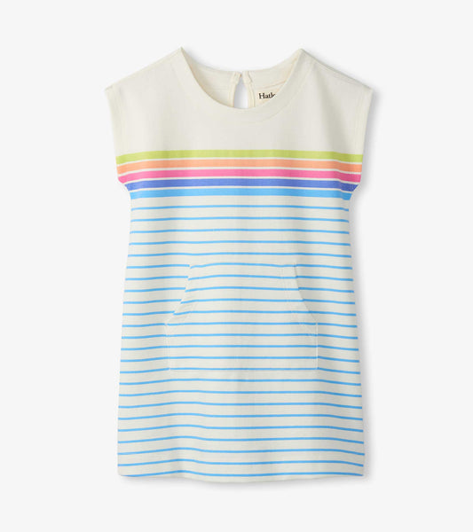 Rainbow Stripe Slouchy Dress