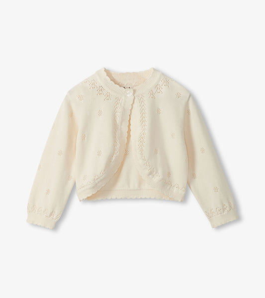 Lace Pointelle Knit Cardigan
