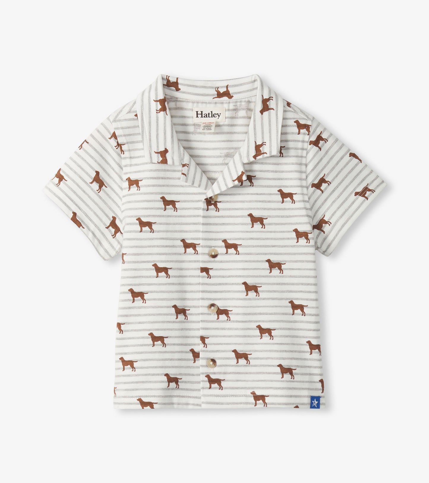Little Pups Jersey Button Down
