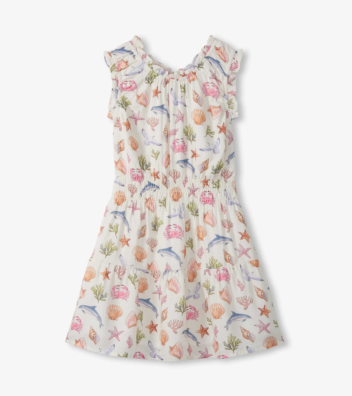 Sea Life Gathered Dress