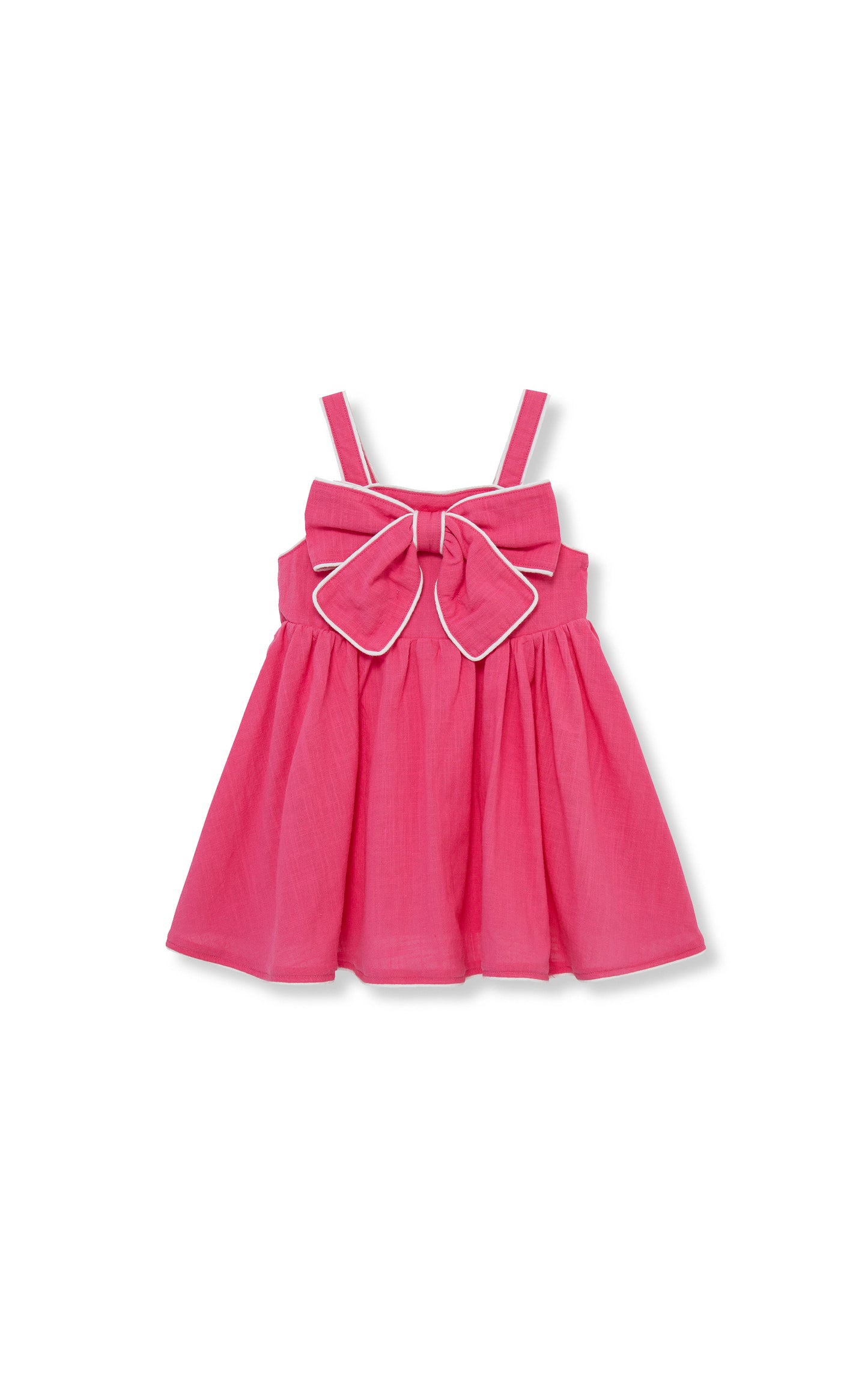 Piped Bow Front Dress