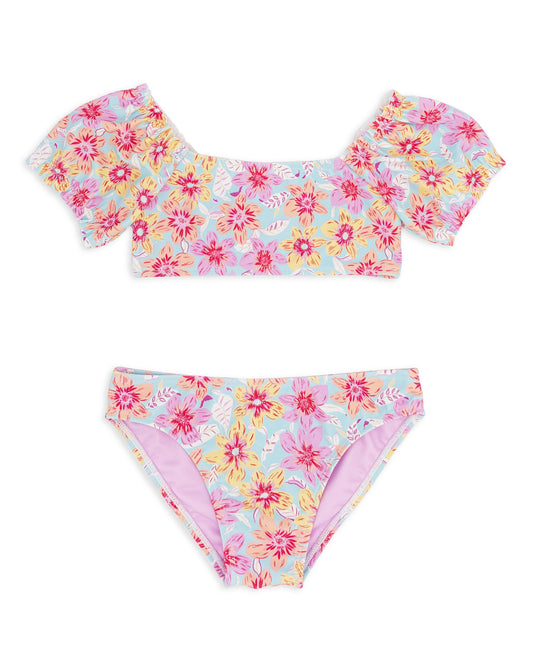 Crystal Blue Blossom Bikini