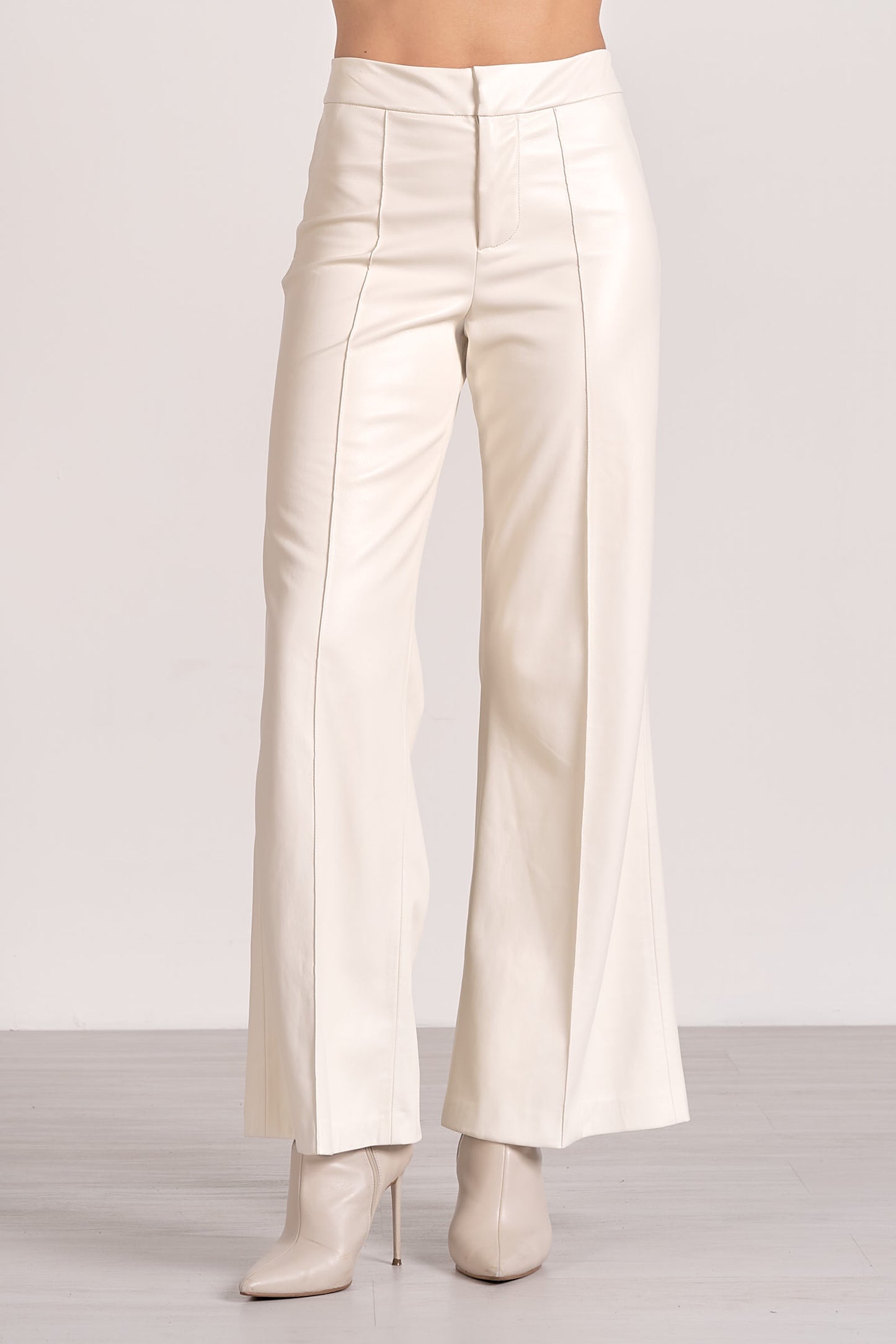 Valerie White Leather Pant