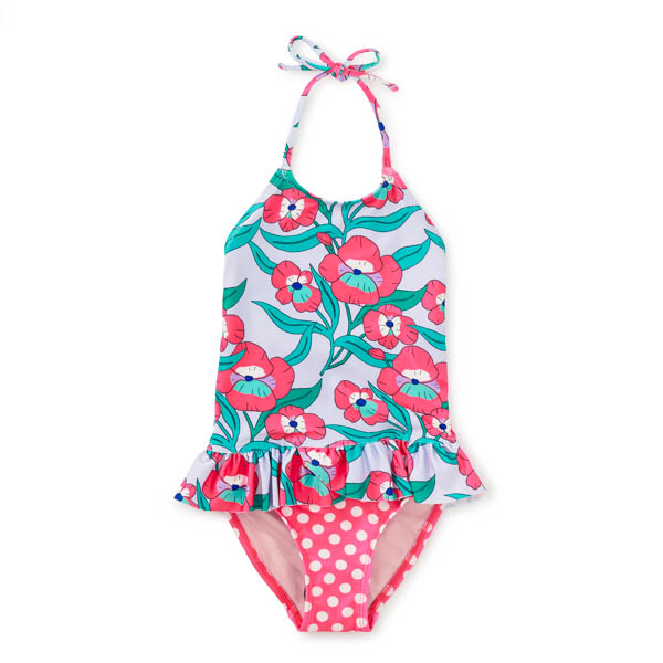 Nouveau Poppy Peplum Swimsuit
