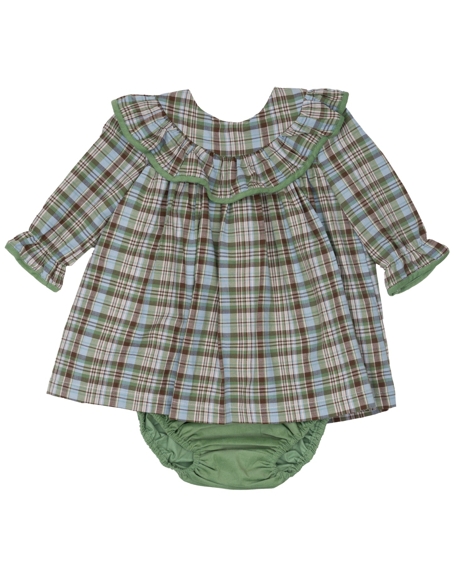 Layla Greenbriar Plaid Bloomer Set