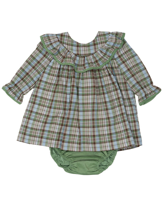 Layla Greenbriar Plaid Bloomer Set