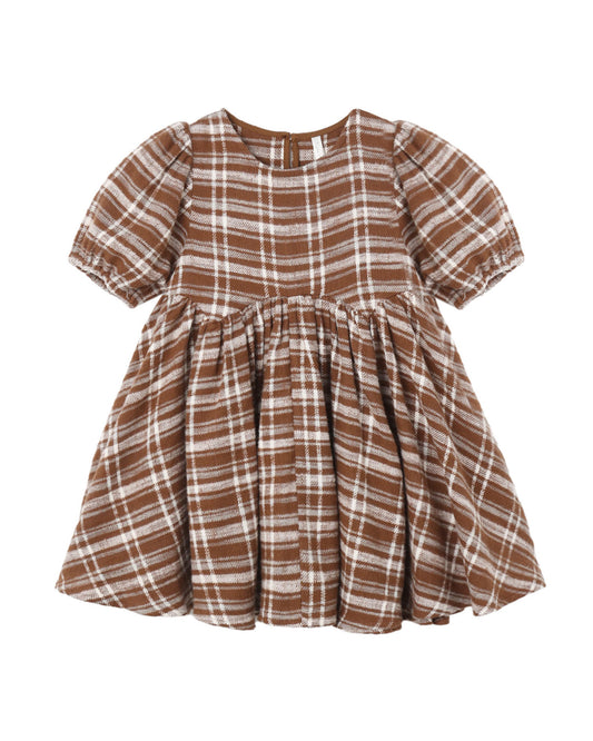 Aspen Plaid Rose Dress