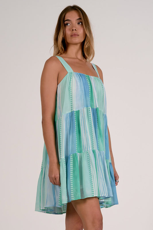 Blue Strovia Adjustable Tier Dress
