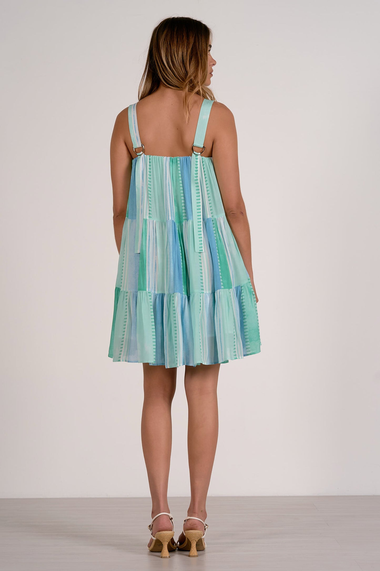 Blue Strovia Adjustable Tier Dress