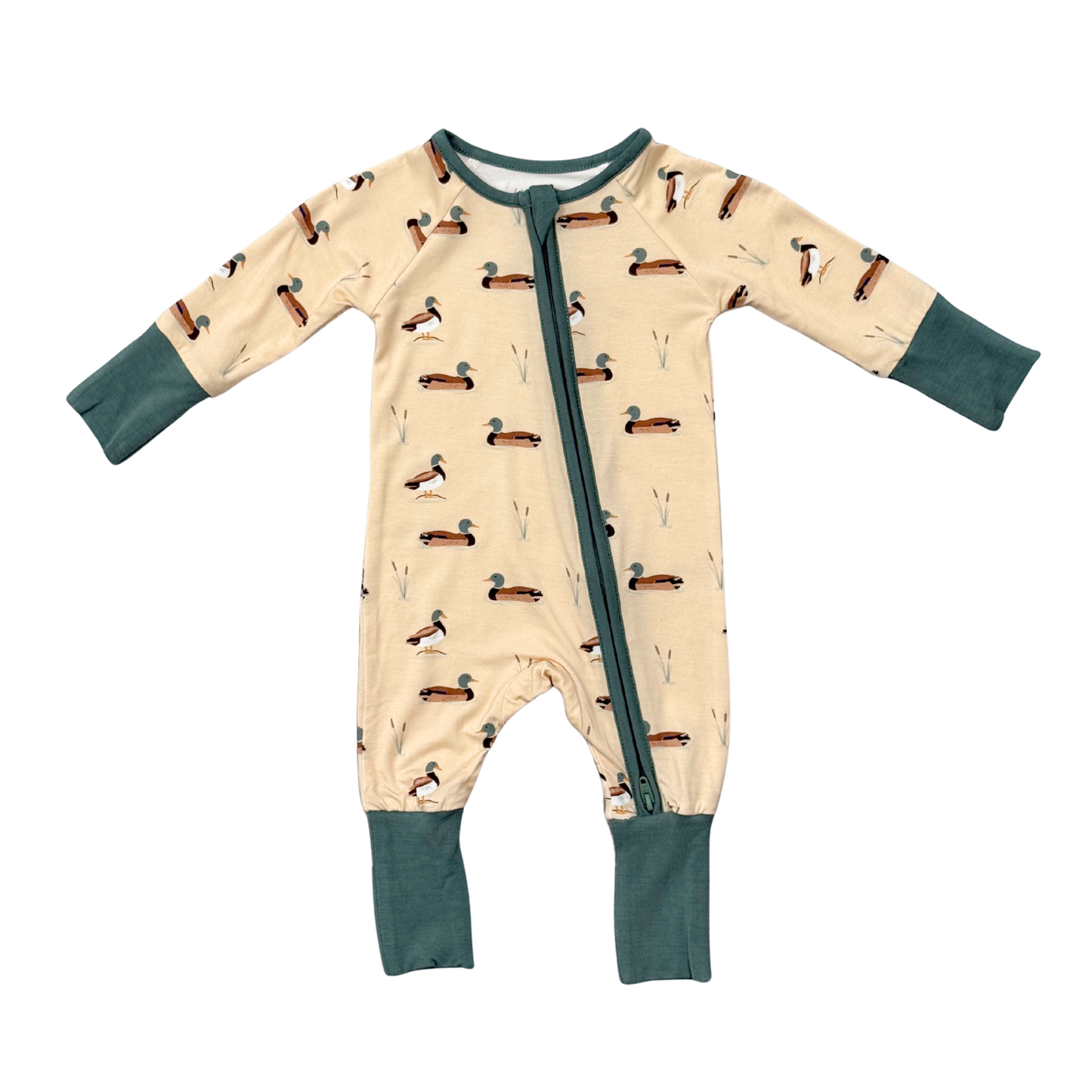 Mallard Ducks Zip Romper