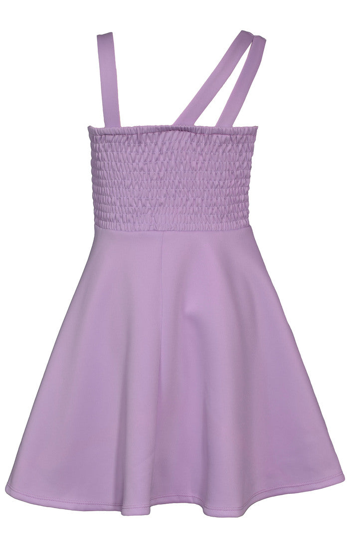 Lavender Asymmetrical Skater Dress