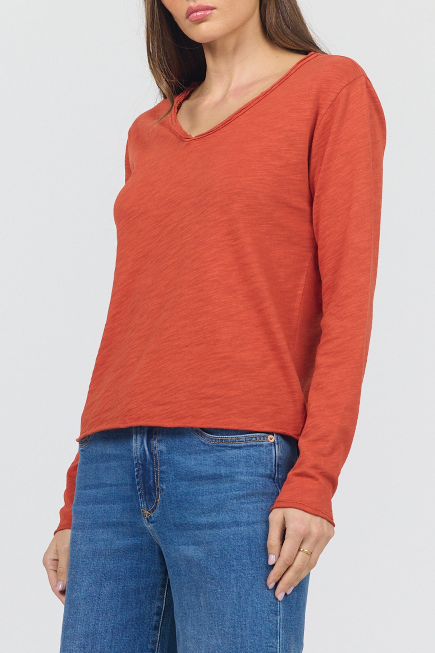 Vanya Long Sleeve Top - Rooibos Tea