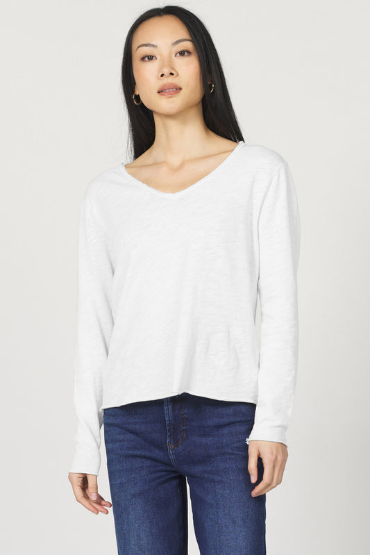Vanya Long Sleeve Top - White