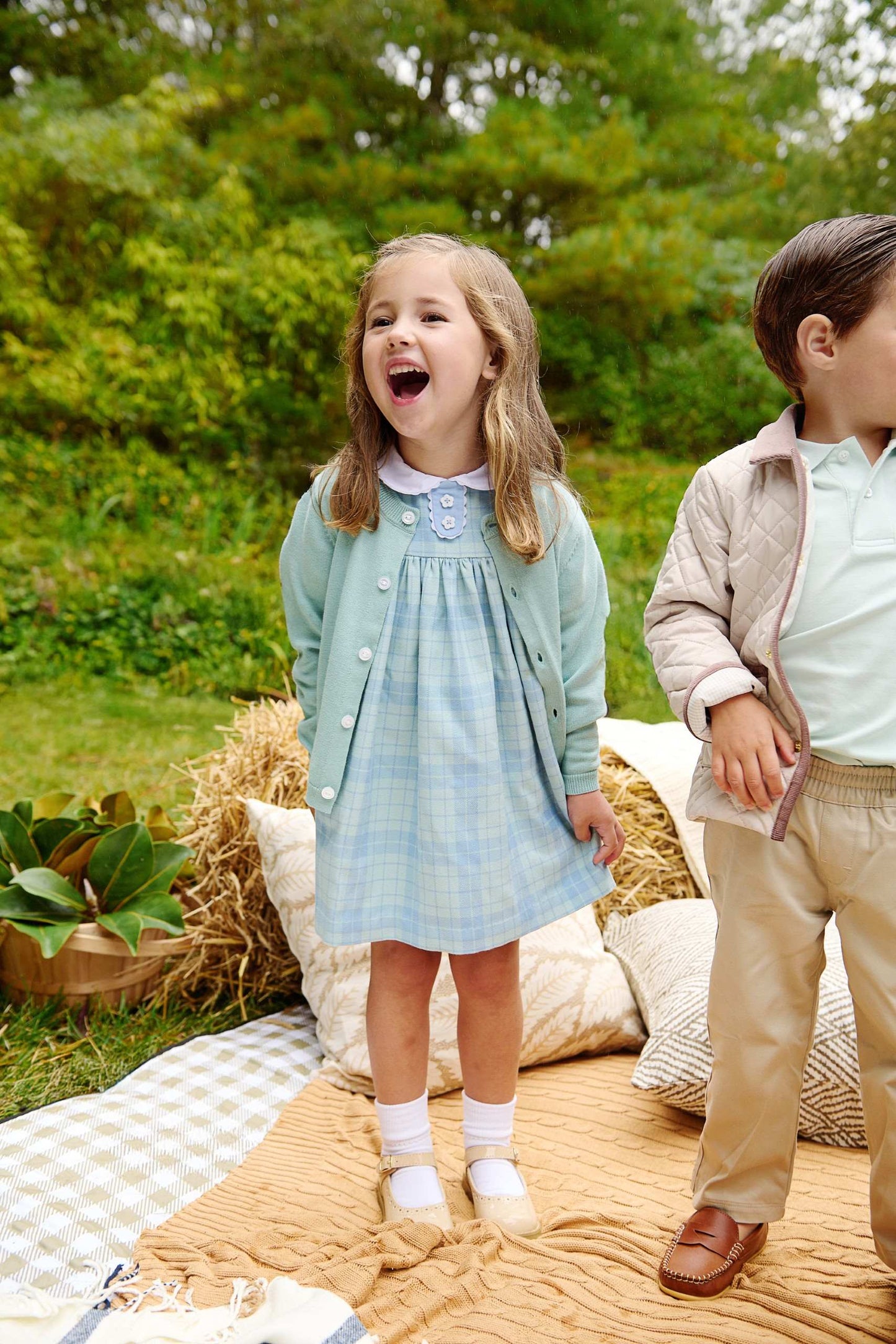 Audubon Park Plaid Mary Dal Dress
