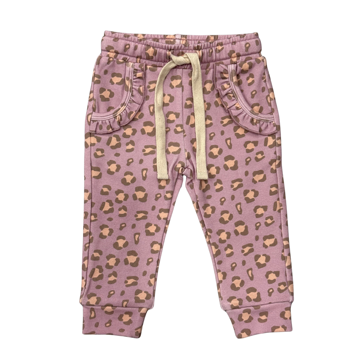 Cheetah Ruffle Jogger Set
