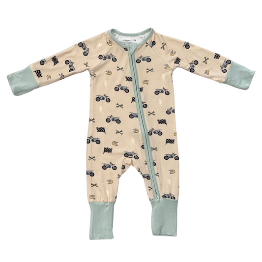 Dirt Bike Zip Romper