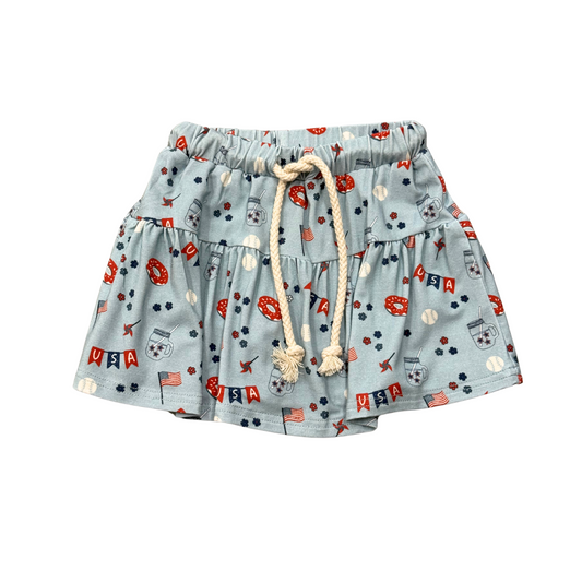 Summer USA Skort
