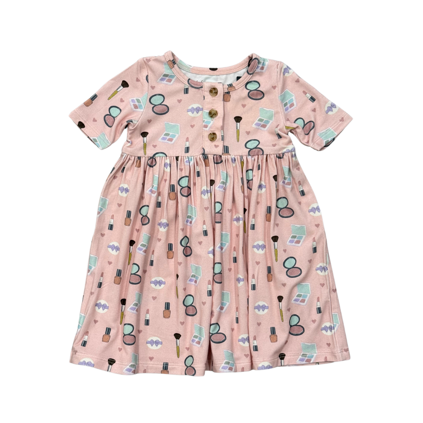 Make Up Henley Dress