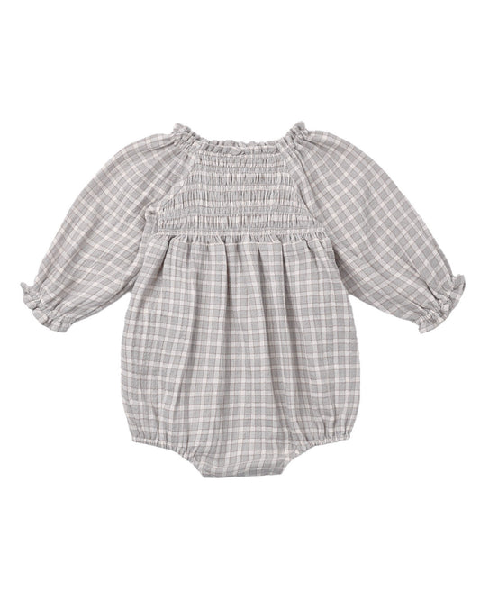 Blue Gingham Eden Romper