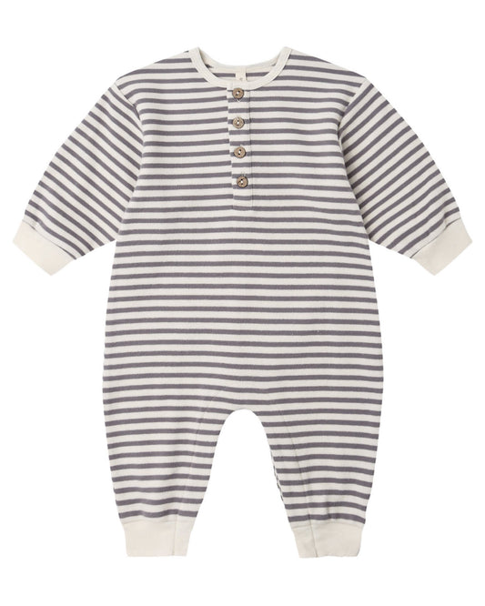 Slate Stripe Relaxed Jumpsuit
