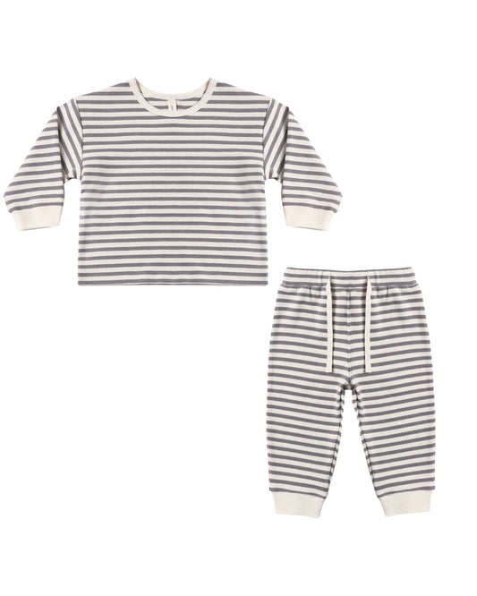 Slate Stripe Cozy Set