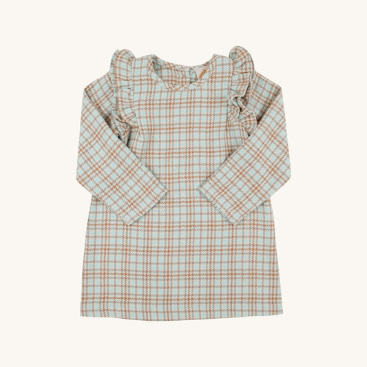 Henry Clay Houndstooth Ruehling Ruffle Dress