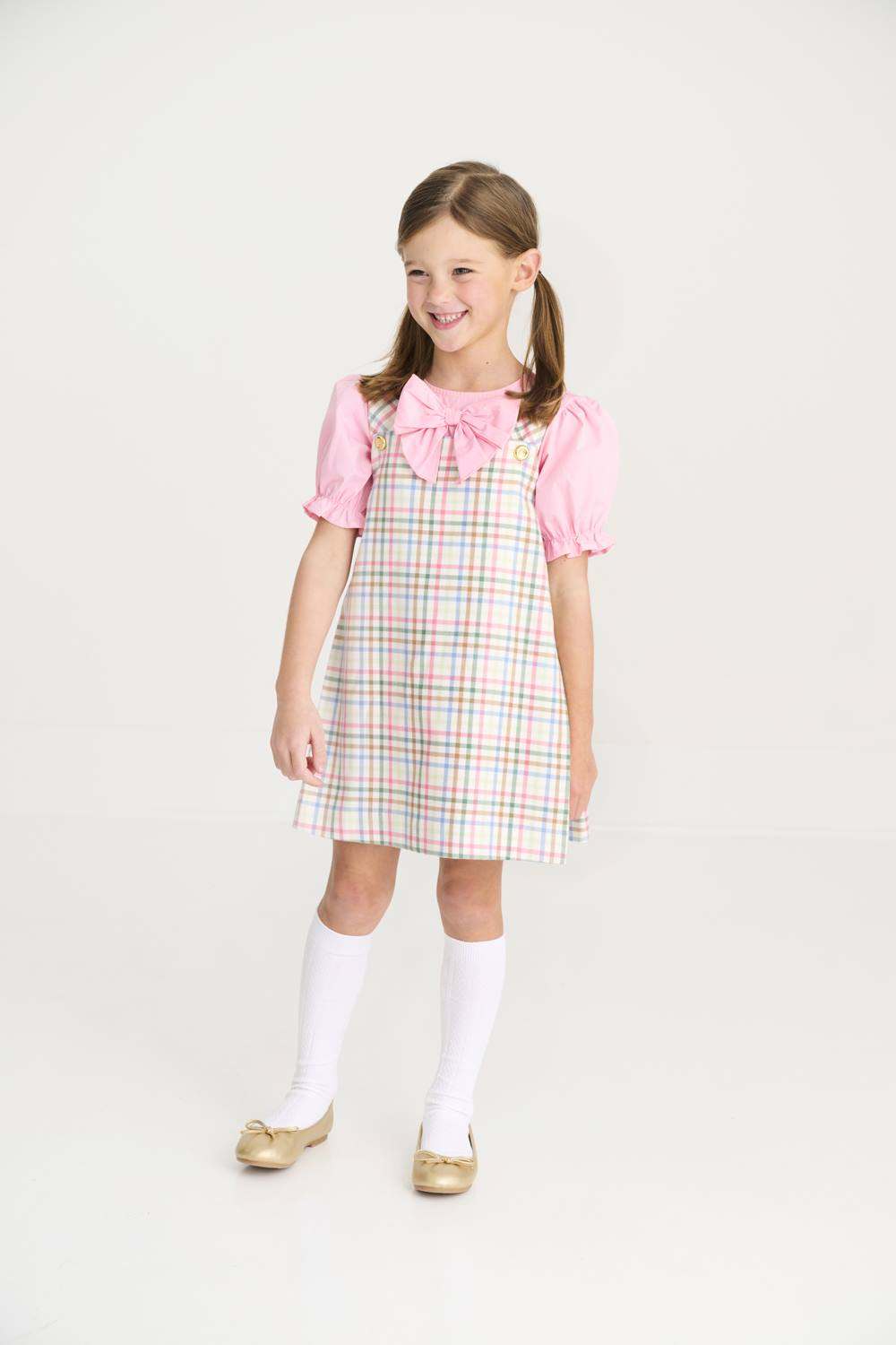 Manalapan Plaid Pleated Ginny Jumper
