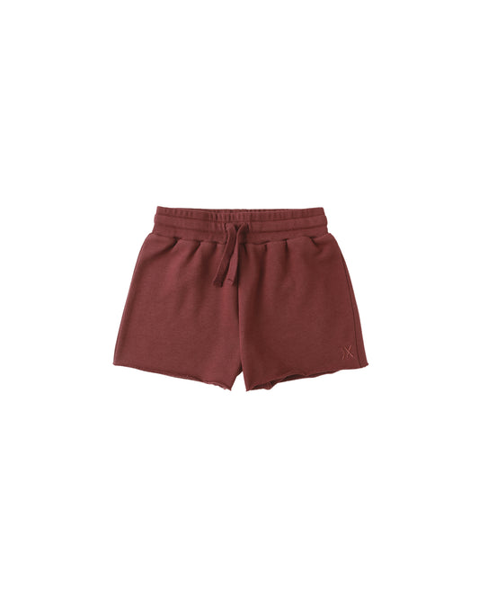 Burgundy Sweat Short