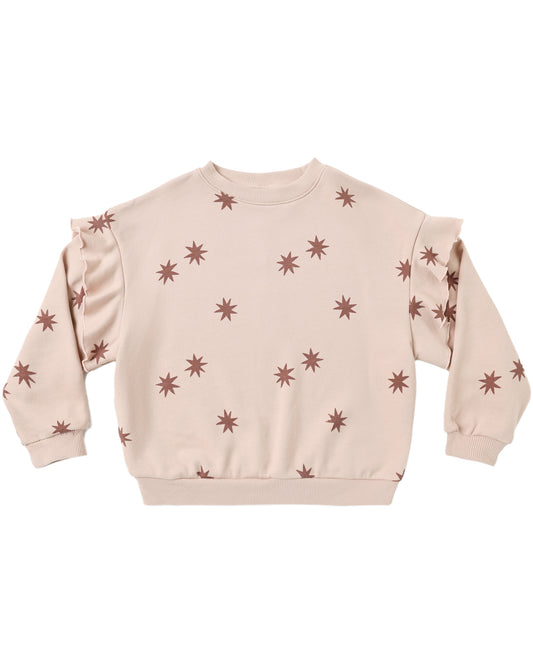 Ruffle Sweater Clay Stars