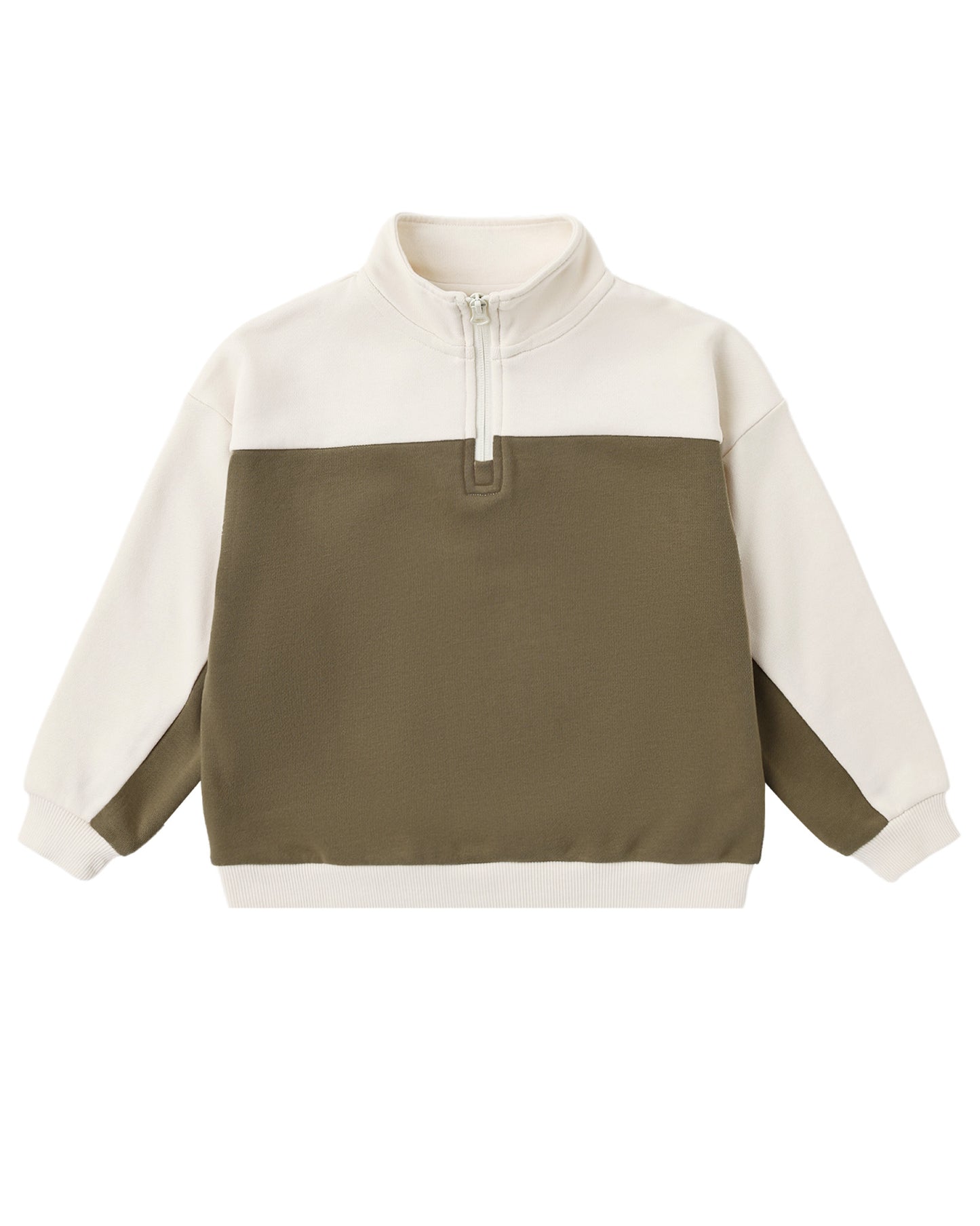 Quarter Zip Crew Olive