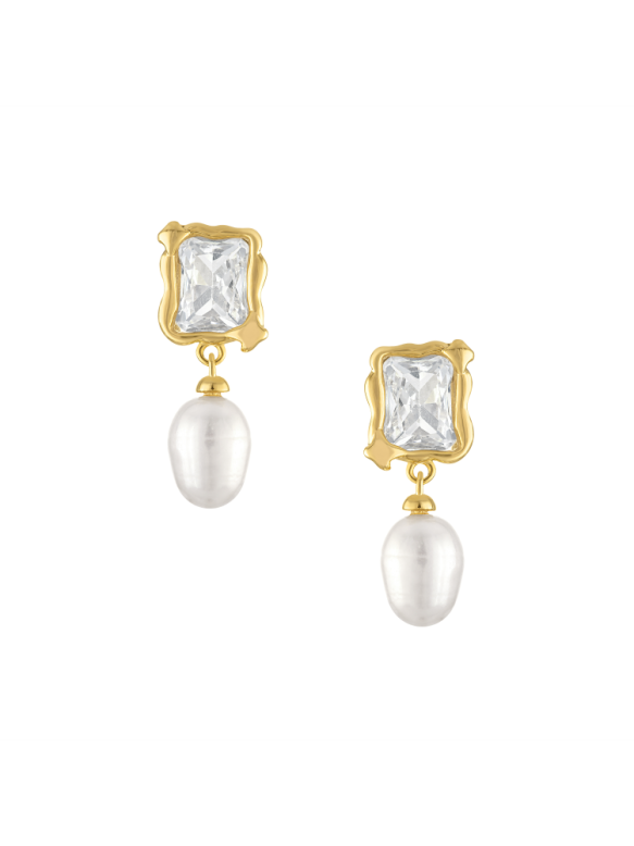 Lala Molten Pearl Earring