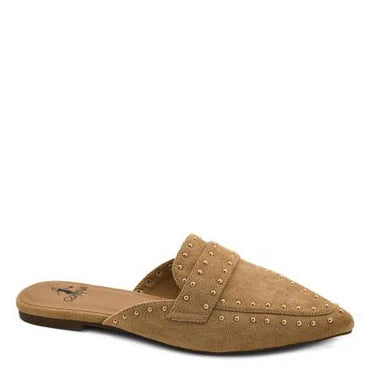 Mischief - Camel Faux Suede