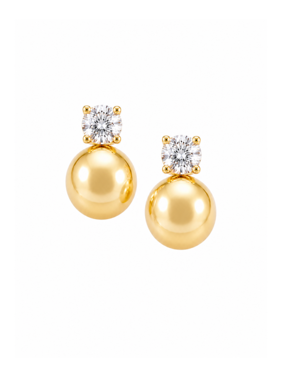 Quincy Round Stud Earring
