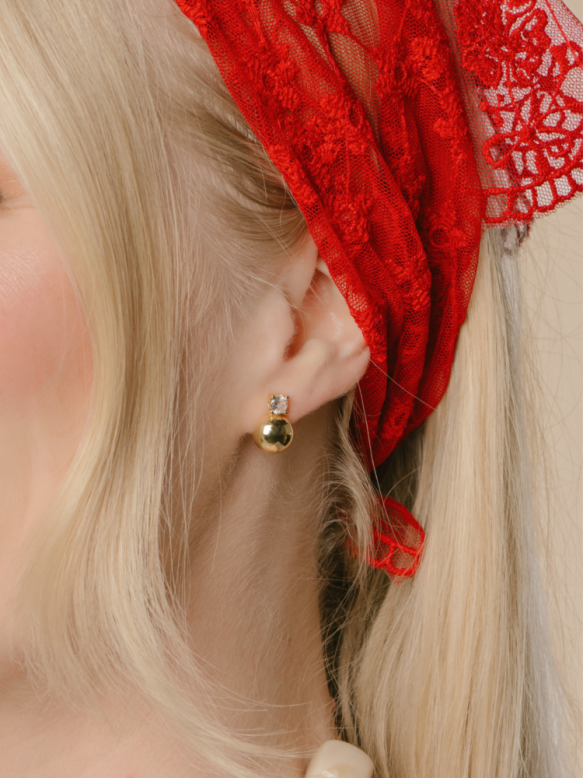 Quincy Round Stud Earring