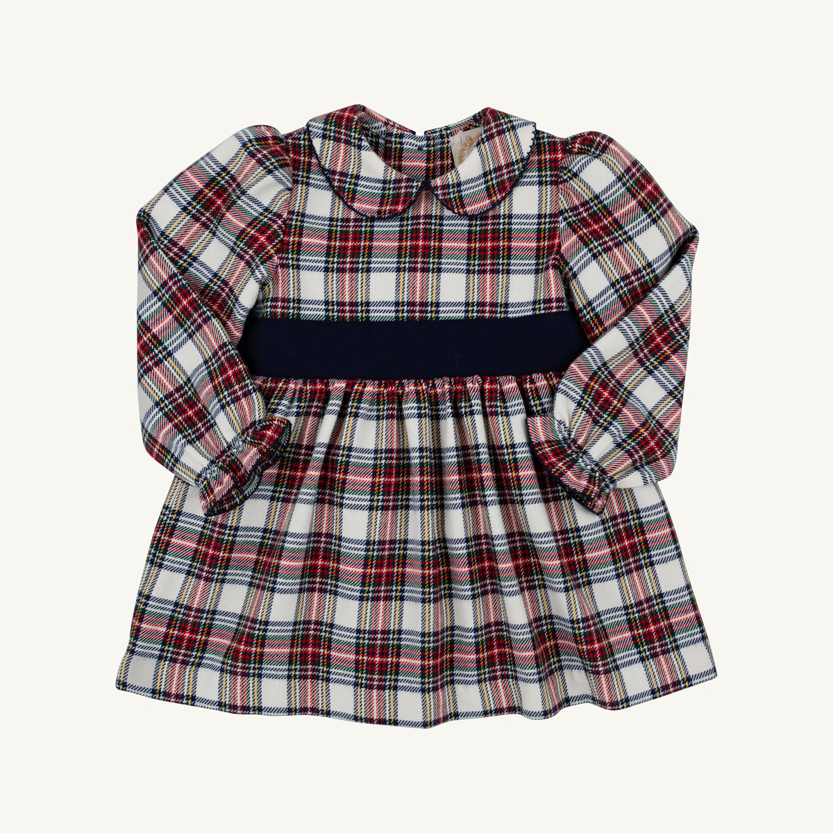 Long Sleeve Cindy Lou Sash Dress Paris Pike Plaid
