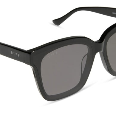 Meredith ll Black + Grey Sunglasses